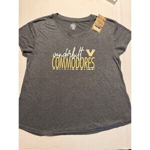NWT Vanderbilt Commodores Women's X-Large T-Shirt, Soft Gray